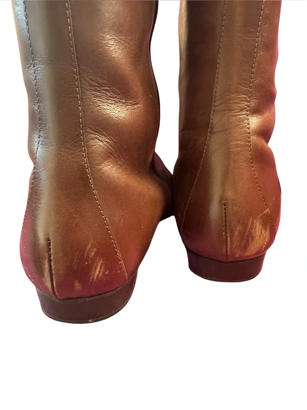 Donald J. Pliner Dark Brown Leather Knee High Equestrian Boots